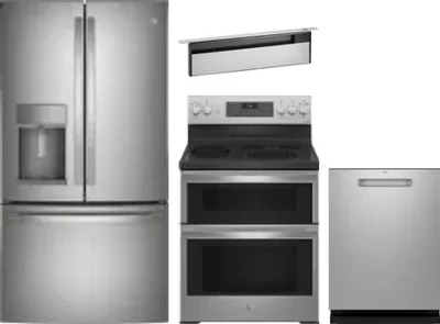 4 Piece Package Includes Refrigerator, Range, Hood And Dishwasher